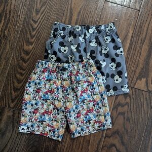 Mickey Mouse Kids Shorts Set - Gray and Multicolor